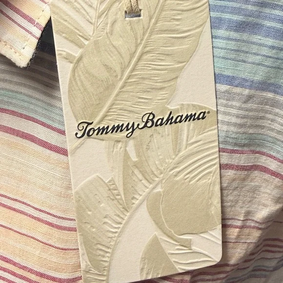 Tommy Bahama Pastel Striped Button Down Shirt - Picture 4 of 9